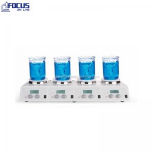 Digital Multi 4 Head Position Channel Hotplate Magnetic Stirrer